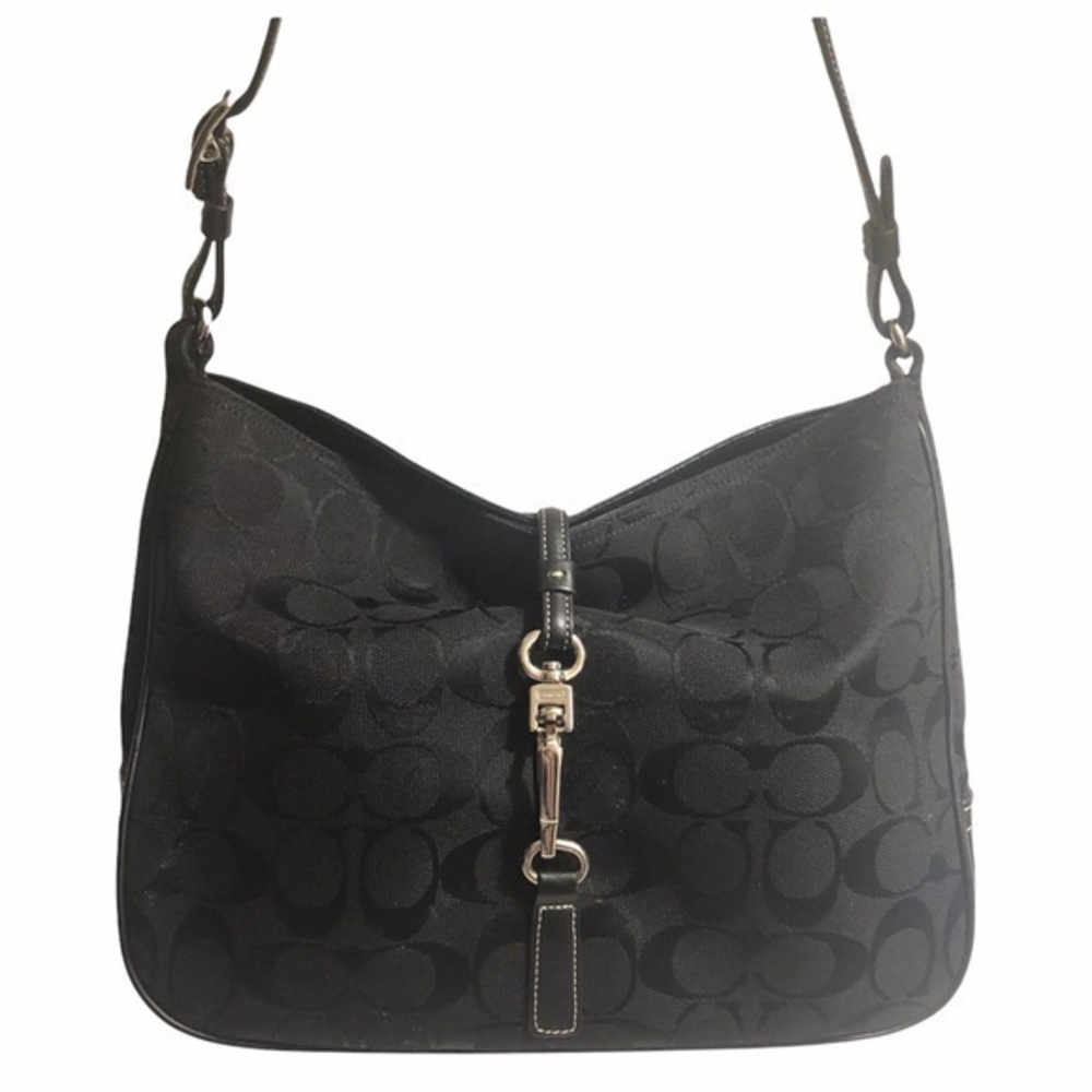 Coach vintage y2k 6091 signature Hampton baguette foldover bag